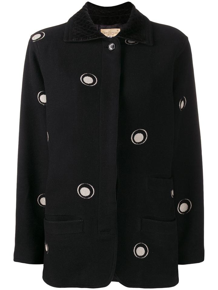 Versace Pre-owned 1990s Patterned Jacket - Black