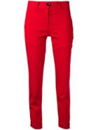 Ps Paul Smith Cropped Slim-fit Trousers - Red