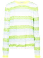 Delpozo Lace-knit Sweater - Green