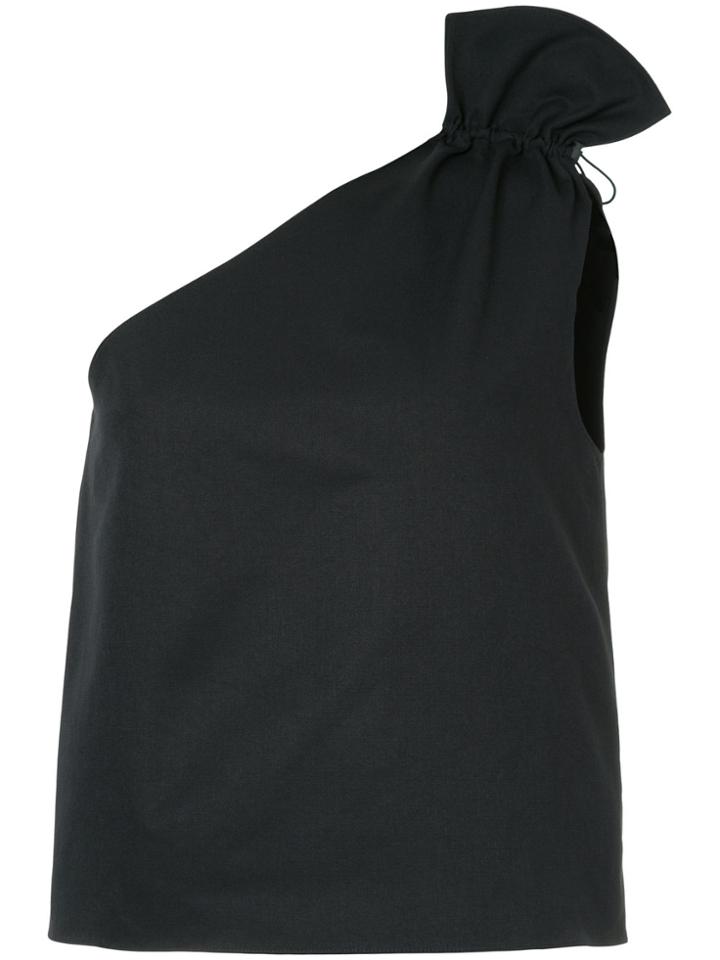 Goen.j One-shoulder Gathered Top - Blue