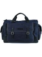 Dsquared2 Denim Weekend Bag, Blue, Cotton/calf Leather/metal Other