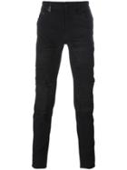 Marcelo Burlon County Of Milan Distressed Slim Jeans - Black