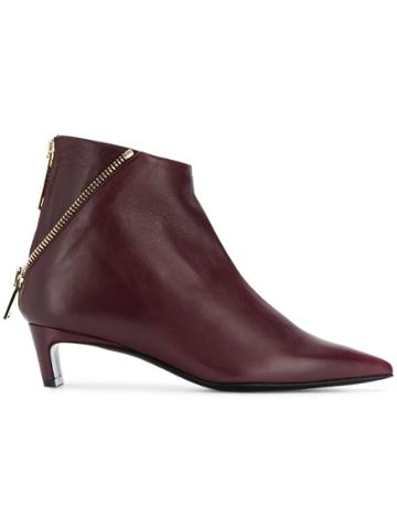 Racine Carree Racine Carree Fw1840083 V3 Burgundy Leather/fur/exotic