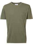 Officine Generale Chest Pocket T-shirt, Men's, Size: Xl, Green, Cotton