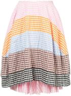 Comme Des Garçons Pre-owned Checkered Patchwork Skirt - Multicolour