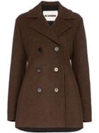 Jil Sander Double-breasted Peacoat - Brown