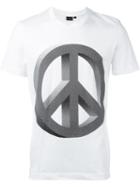 Ps Paul Smith Peace Sign T-shirt, Men's, Size: Xl, White, Cotton