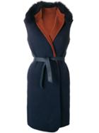 Loro Piana Reversible Wrap Gilet - Blue