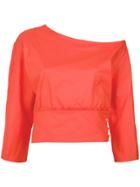 Lilly Sarti Asymmetric Blouse - Pink & Purple