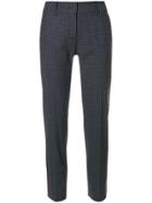Piazza Sempione Checked Tailored Pants - Blue