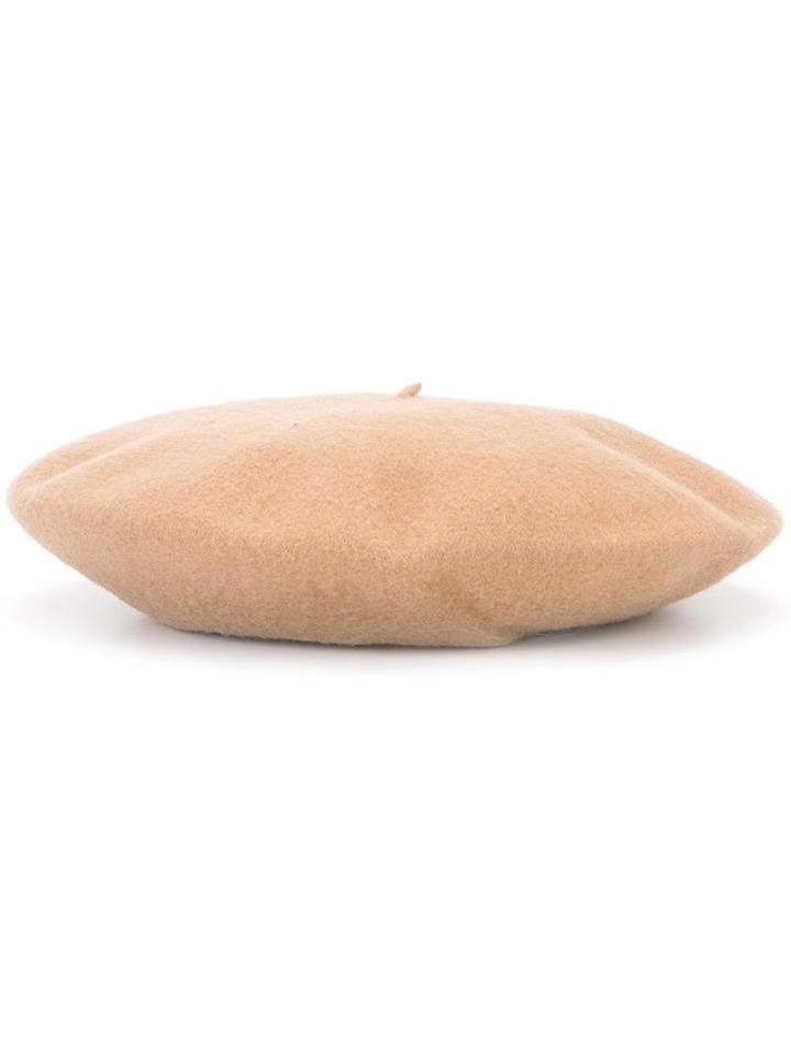 Borsalino Wool Beret, Women's, Nude/neutrals, Wool