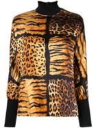Christian Dior Vintage Leopard Print Top - Brown