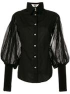 Gianfranco Ferre Vintage 2000's Juliet Sleeves Shirt - Black