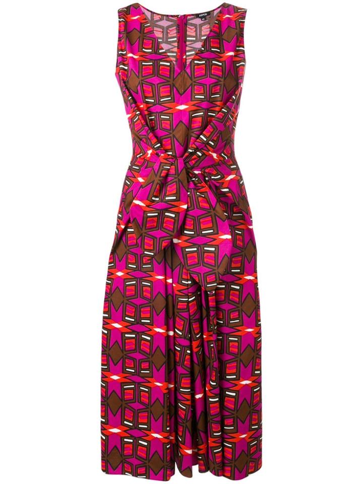 Aspesi Printed Knot Dress - Pink