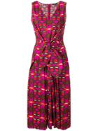 Aspesi Printed Knot Dress - Pink