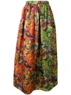 Duro Olowu Floral Print Full Skirt - Red