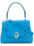 Trussardi - Lovy Bag - Women - Calf Leather - One Size, Blue, Calf Leather