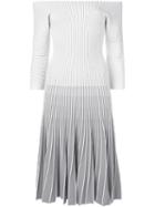 Alaïa Pre-owned 2000 Striped Dress - Grey