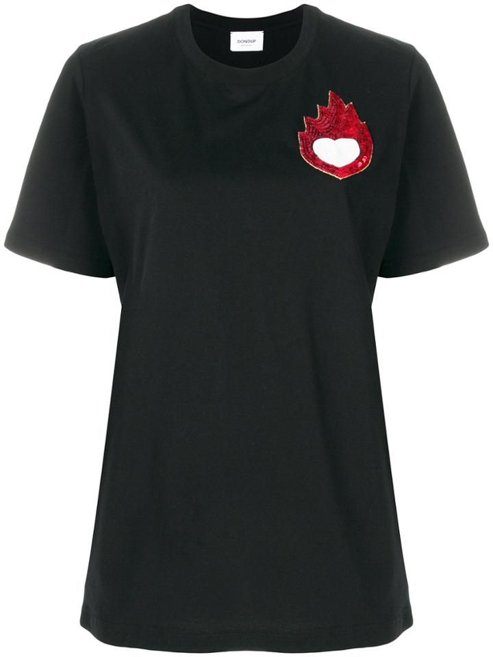 Dondup Sequin Detail T-shirt - Black