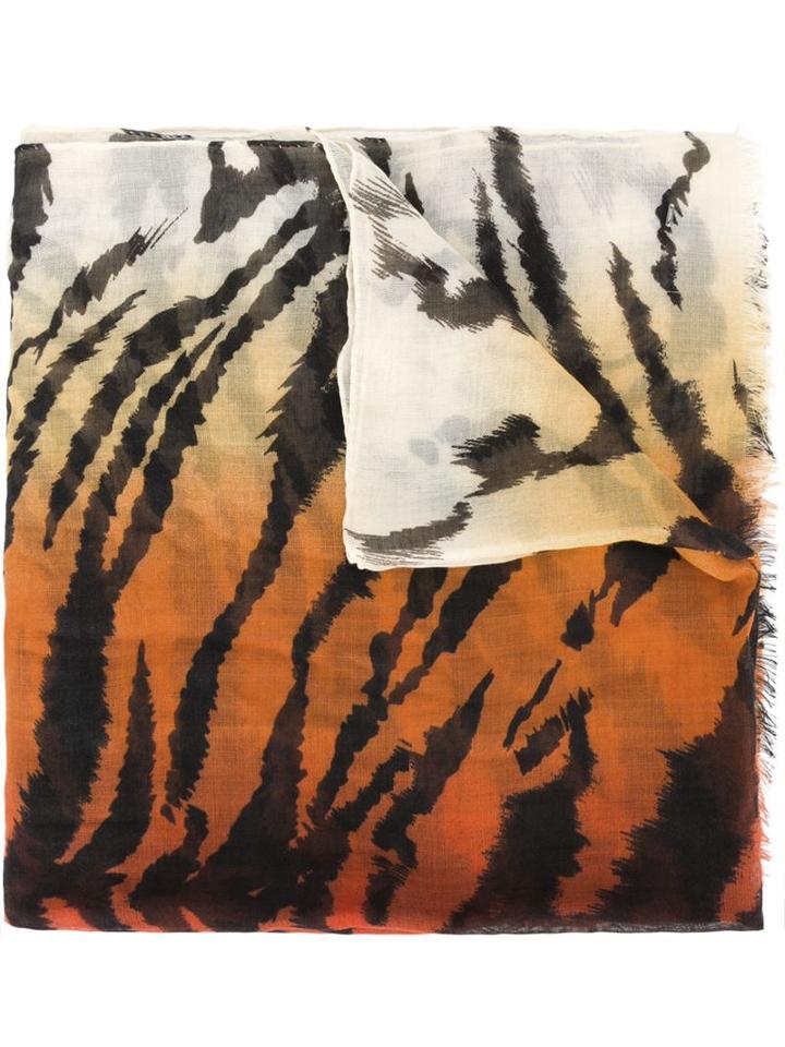 Saint Laurent Tiger Print Scarf
