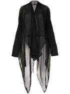 Masnada Long Sheer Cardigan - Black