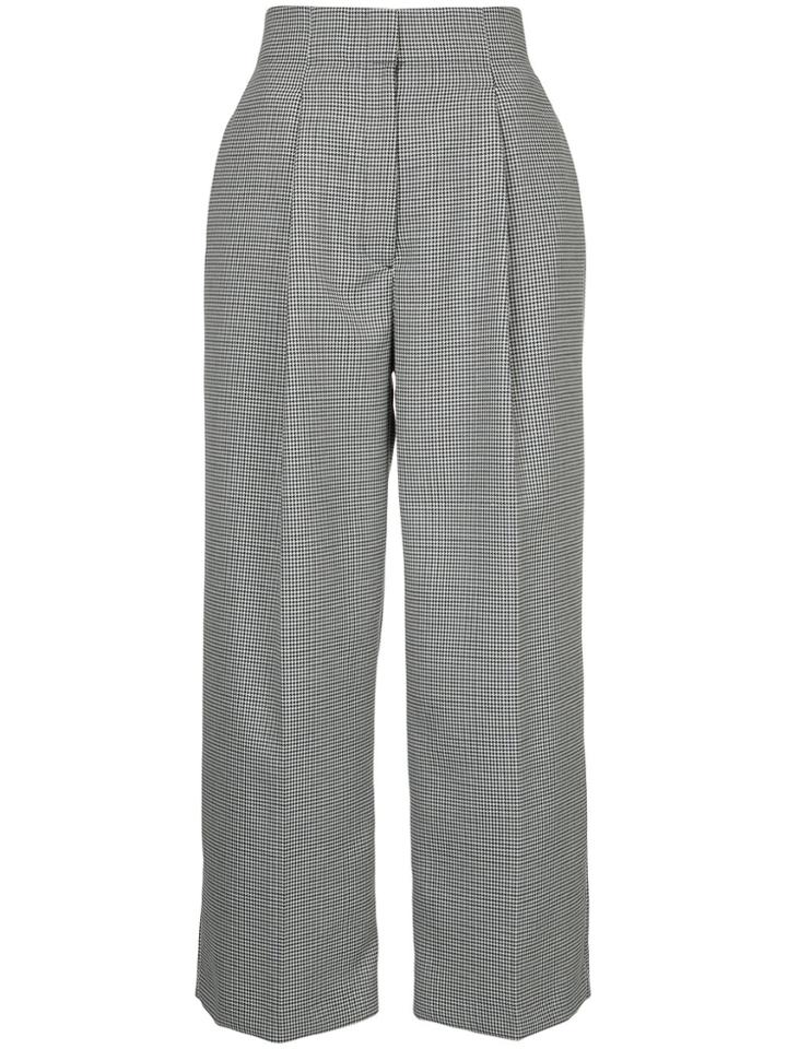 Estnation Flared Tailored Trousers - Black