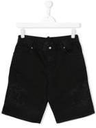 John Richmond Junior Embellished Pattern Shorts - Black