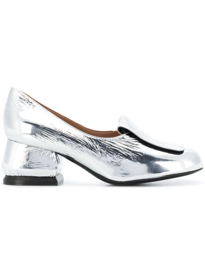 Marni Silver Metallic Pump