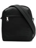 Prada Zip Front Messenger Bag - Black