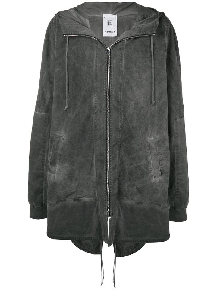 Lost & Found Rooms Oversized Parka - Grey