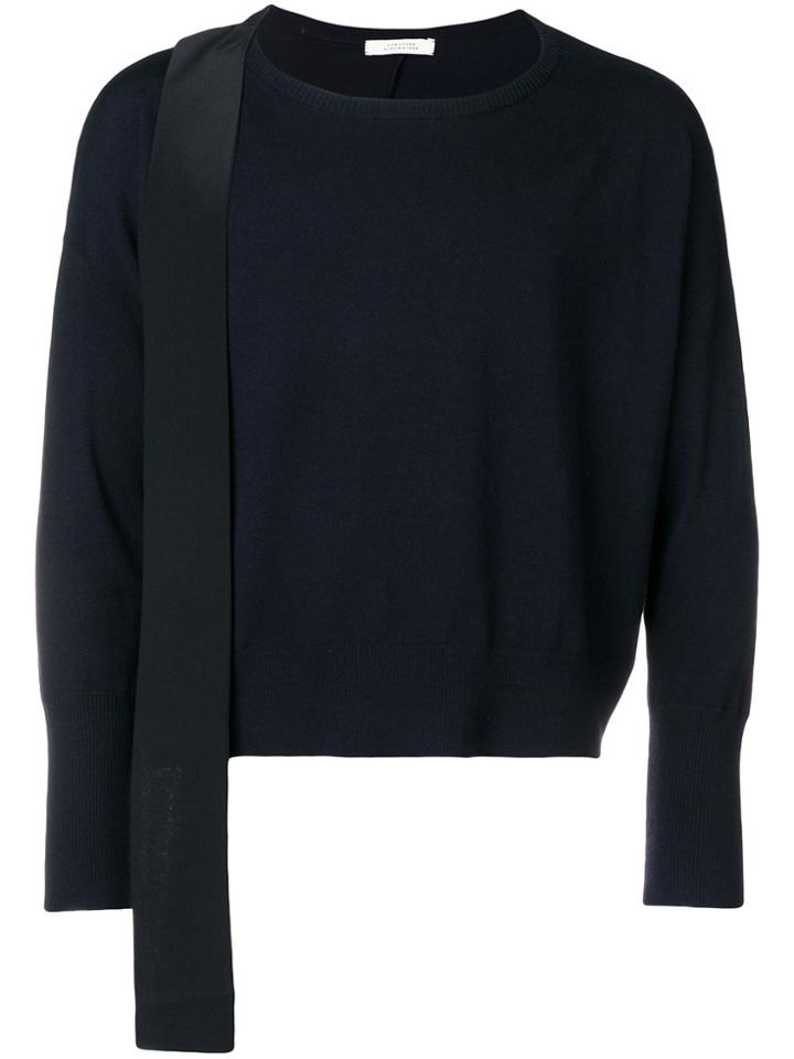 Dorothee Schumacher Strap Knit Sweater - Blue