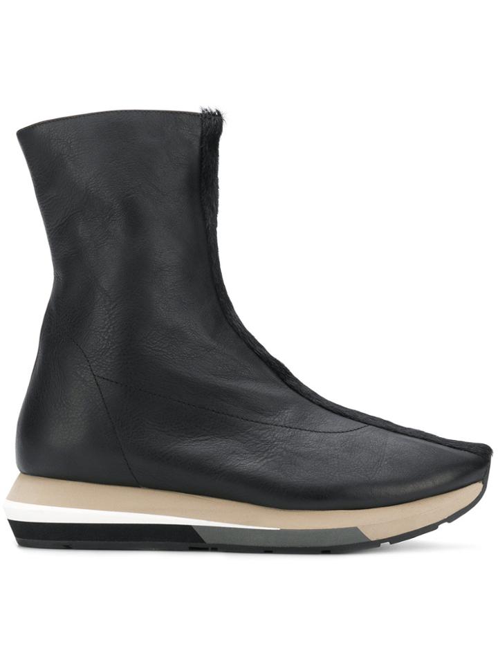 Manuel Barceló Contrast-sole Ankle Boots - Black