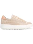 Philippe Model Perforated Decoration Sneakers - Nude & Neutrals
