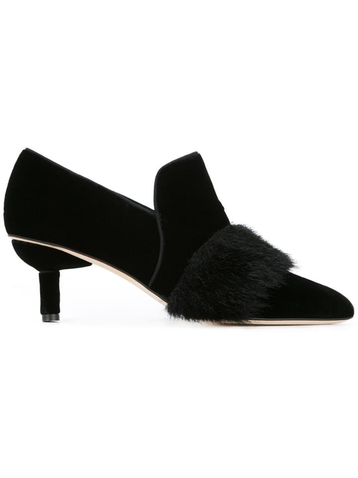 Sanayi 313 Pom-pom Detail Pumps - Black
