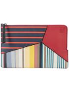 Loewe Puzzle Flat Pouch Clutch - Red