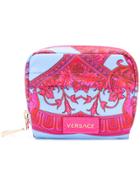 Versace Small Logo Make-up Bag - Pink & Purple