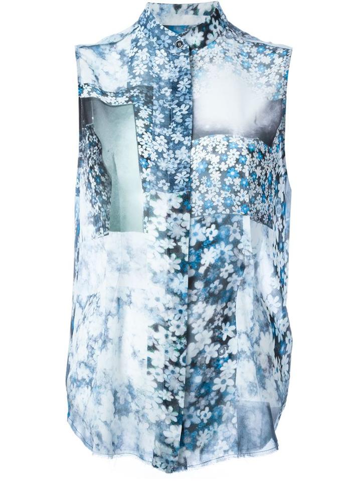 Maison Margiela Sleeveless Floral Blouse