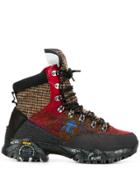 Premiata Panelled Hiking Boots - Brown