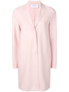 Harris Wharf London Cocoon Single Breasted Coat - Pink