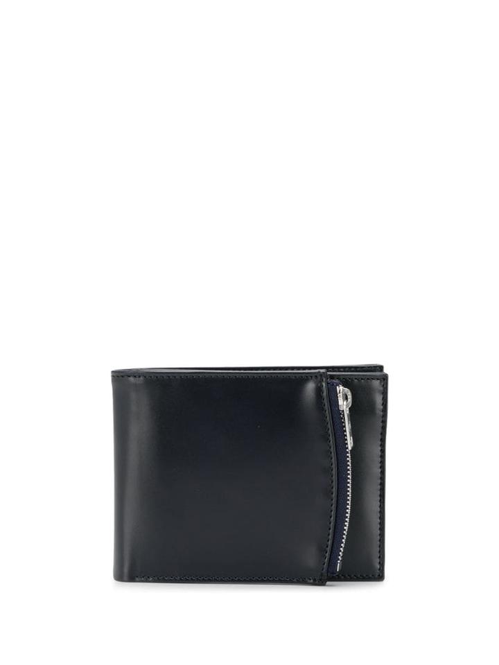 Maison Margiela Bi-fold Zip Wallet - Blue