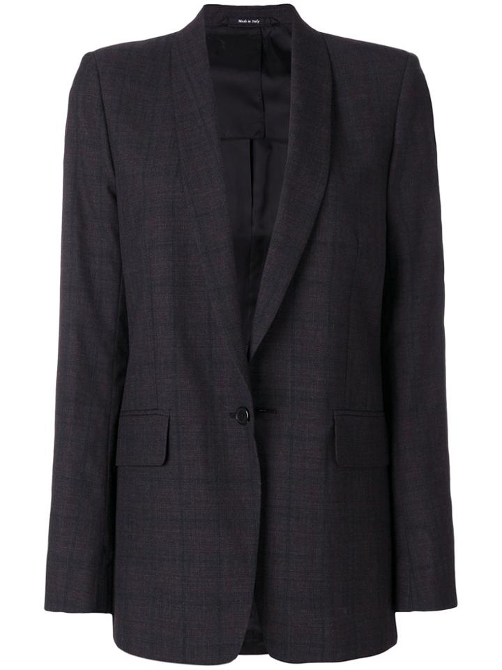 Maison Margiela Plaid Fitted Blazer - Grey