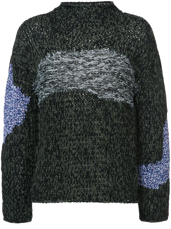 Oamc Acid Oversized Sweater - Green