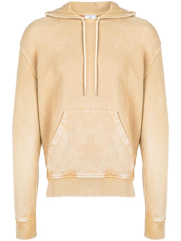 Ami Alexandre Mattiussi Acid Washed Hoodie - Neutrals