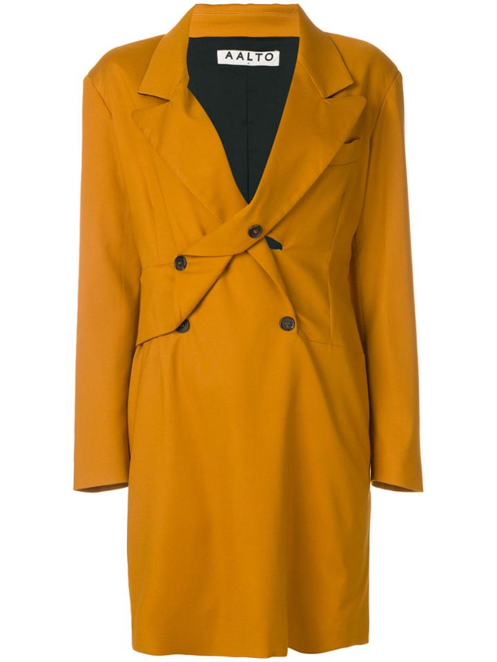 Aalto Blazer Style Dress - Yellow & Orange