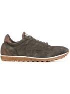 Alberto Fasciani Perforated Lace-up Sneakers - Brown