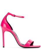 Saint Laurent Amber Open Toe Sandals - Pink