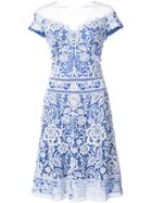 Tadashi Shoji Crochet Lace Off-the-shoulder Dress - White