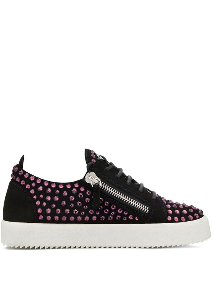 Giuseppe Zanotti Doris Crystal-embellished Sneakers - Black