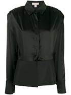 Matériel Long-sleeved Peplum Shirt - Black