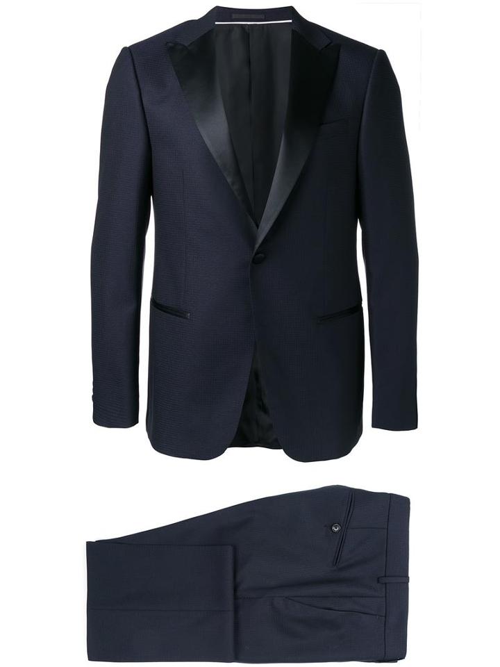 Z Zegna Two-piece Dinner Suit, Men's, Size: 48, Blue, Wool/cupro